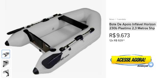 Bote De Apoio Inflavel Horizon 230b Plastimo 2 Metros 5hp