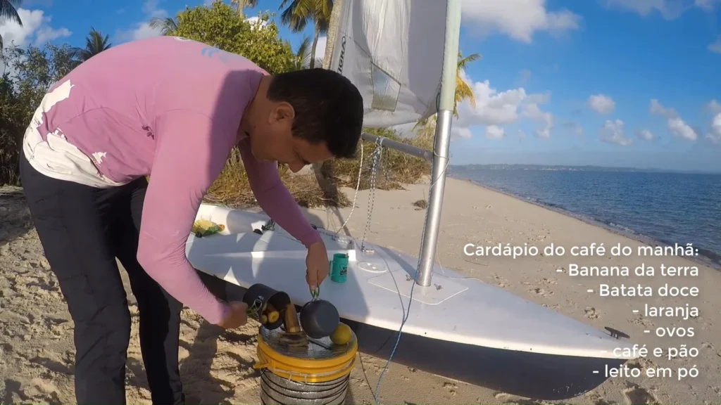 cafe da manha na praia