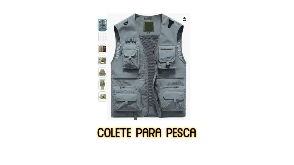 colete masculino para pescar

