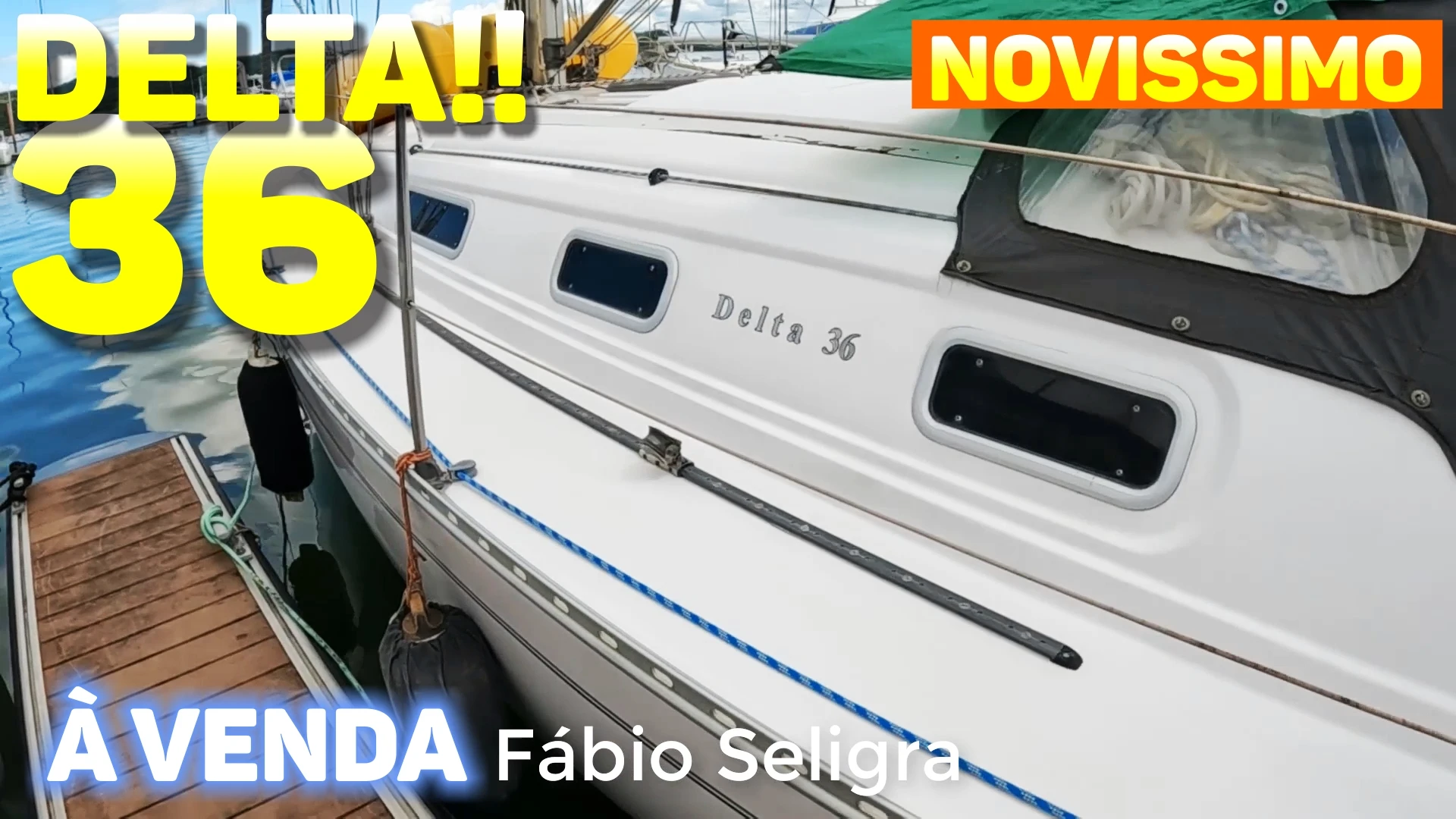 Delta 36 à Venda: Veleiro Novíssimo Pronto para Navegar!