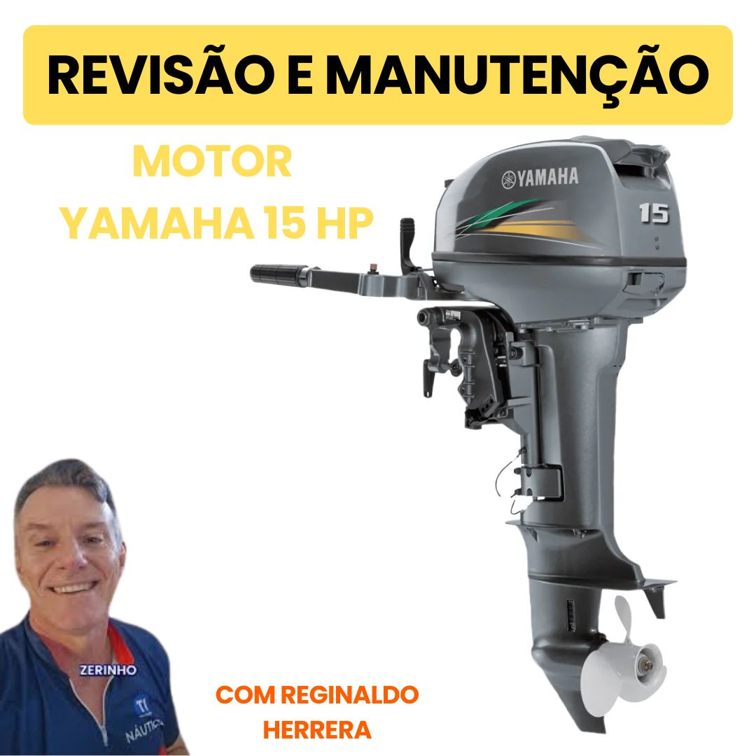 CURSO REVISÃO E MANUTENÇÃO DO MOTOR DE POPA YAMAHA 15, 25 30 e 40 HP PRA VOCE FAZER EM CASA
