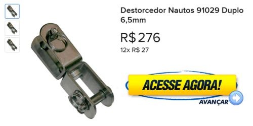 Destorcedor Nautos 91029 Duplo 6,5mm