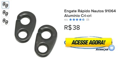 Engate Rápido 91064 Nautos Alumínio Cri-cri