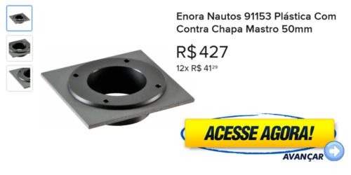 Enora Nautos 91153 Plástica Com Contra Chapa Mastro 50mm