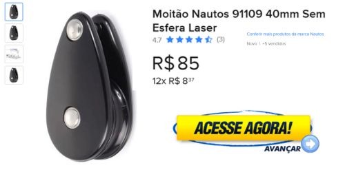 Moitão Nautos 91109 40mm Sem Esfera Laser