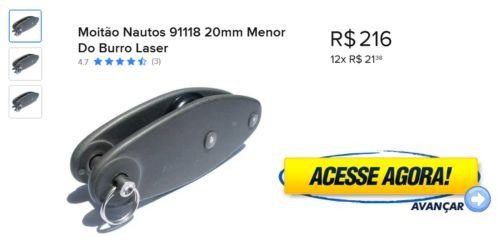 Moitão Nautos 91118 20mm Menor Do Burro Laser