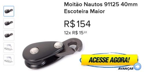 Moitão Nautos 91125 40mm Escoteira Maior