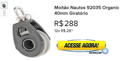 Moitão Nautos 92035 Organic 40mm Giratório