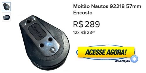 Moitão Nautos 92218 57mm Encosto