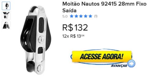Moitão Nautos 92415 28mm Fixo Saída