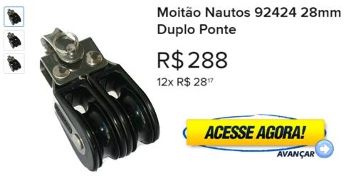 Moitão Nautos 92424 28mm Duplo Ponte