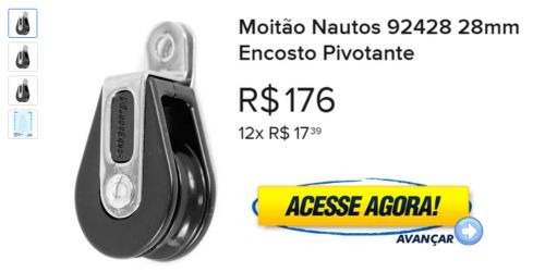 Moitão Nautos 92428 28mm Encosto Pivotante