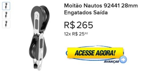Moitão Nautos 92441 28mm Engatados Saída
