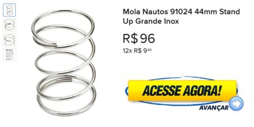 Mola Nautos 91024 44mm Stand Up Grande Inox