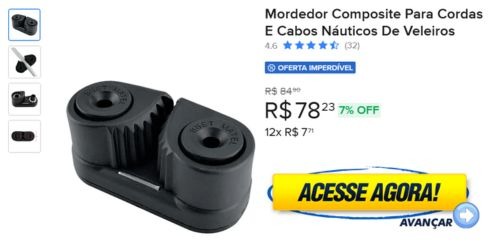Mordedor Composite Para Cordas E Cabos Náuticos De Veleiros