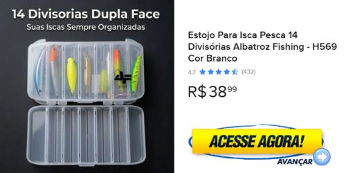 estojo para isca pesca