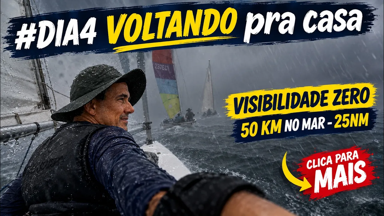 O que acontece quando a neblina fecha no mar? Retorno de veleiro pela Baía de Todos os Santos